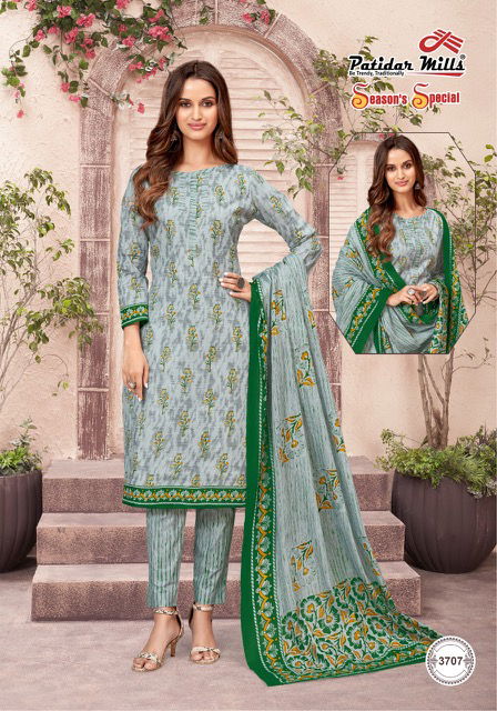Patidar Seasons Special 37 Fancy Regular Wear Printed Cotton Dress Material Collection